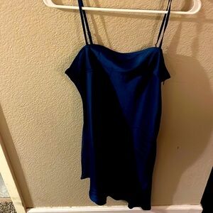 NWT blue silk dress